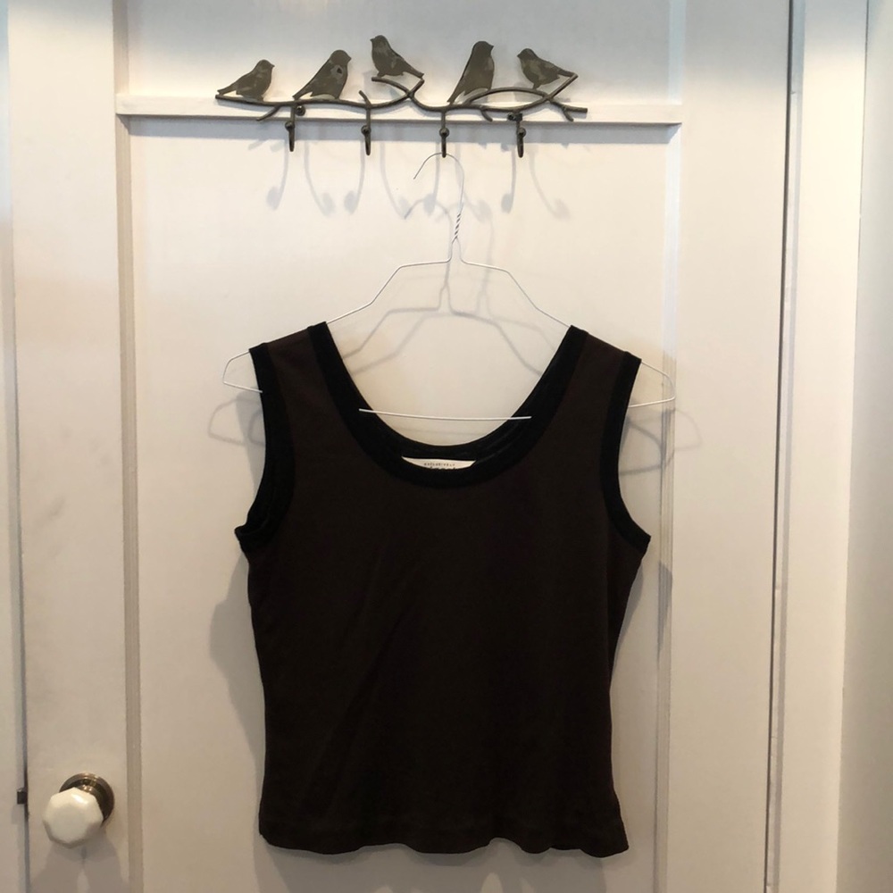 Mistook Brown Black Tank